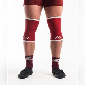 A7 Hourglass Knee Sleeves - Ivory Rose, Unisex S, Rigor Mortis